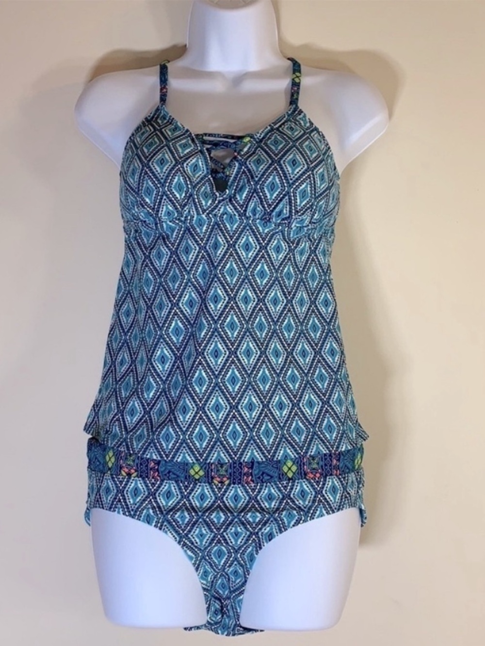 NEW! Coastal Blue Tankini Top & Matching Bottom. Small (4/6).